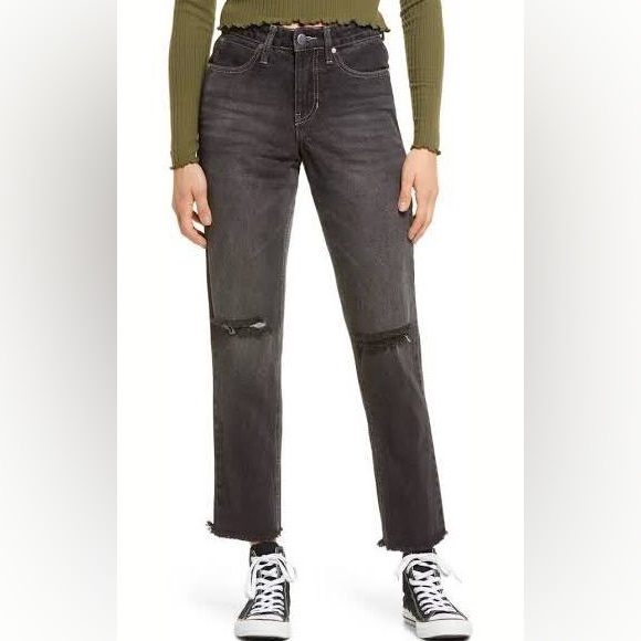 bp Denim - BP frayed black jeans